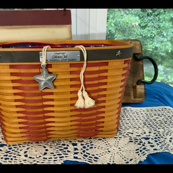 Longaberger 2001 Collector’s Club Whistle-Stop Basket Combo - Picture 2 of 9